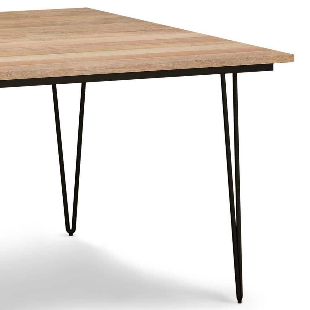 Simpli Home Hunter 54-inch Square Dining Table in Natural