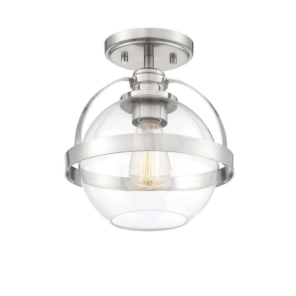 Longmeadow Glass Semi Flush Mount
