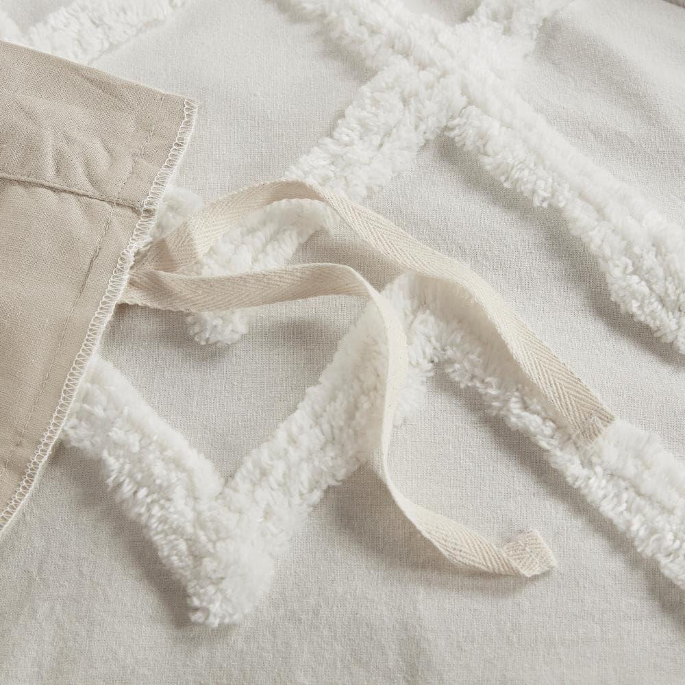 INK+IVY Mila Cotton Duvet Cover Set with Chenille Tufting & Reviews | Wayfair