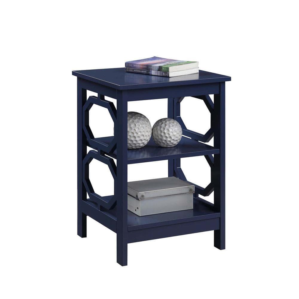 Omega End Table, Cobalt Blue