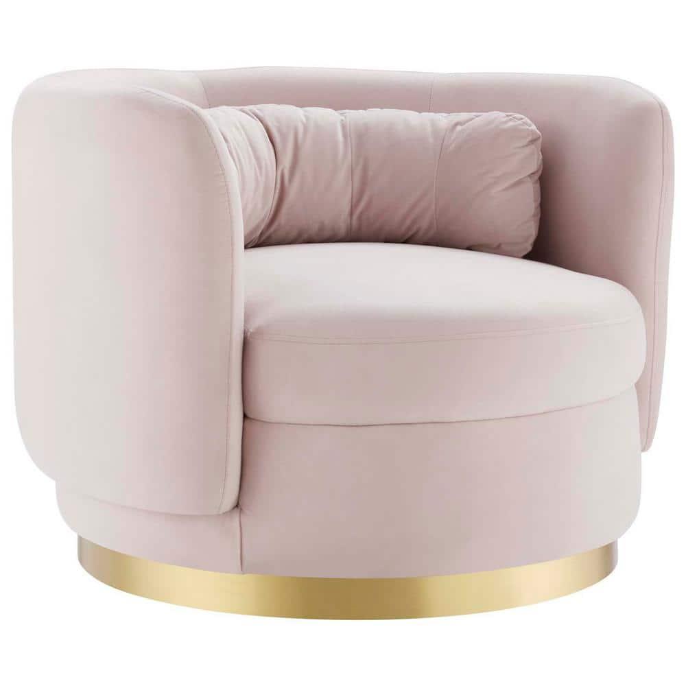 Relish Performance Velvet Swivel Chair-EEI-4999