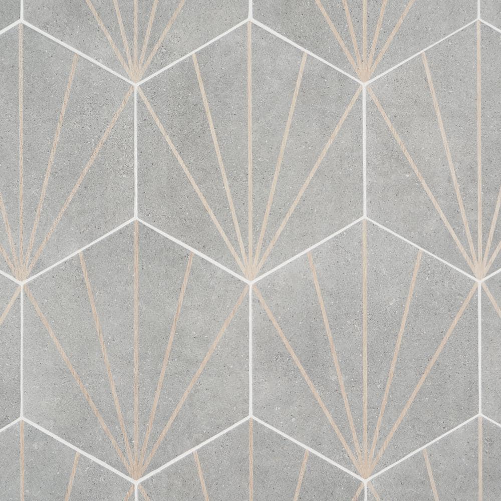 Arbor Hex Beams 13" x 14.5" Porcelain Wall & Floor Tile (10.51 Sq. Ft. / Case)