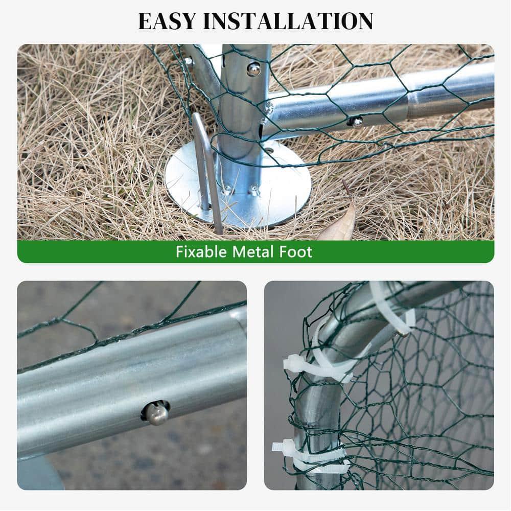 UBesGoo Large Metal Chicken Coops Chicken Cage House Hen House 13 ft x 10 ft