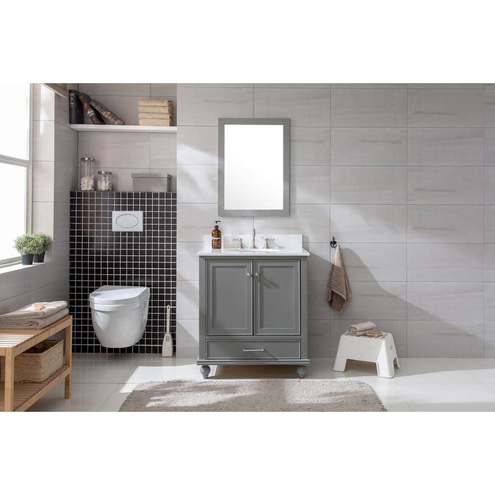 Melissa 30" Single Vanity - Grain White