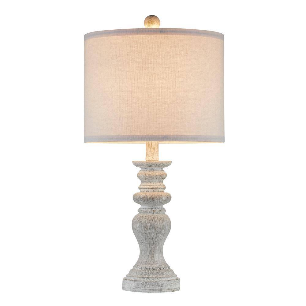 Kawoti  21.75" Farmhouse Table Lamp Set with Fabric Shade(Set of 2) - 11" W x 21.75" H