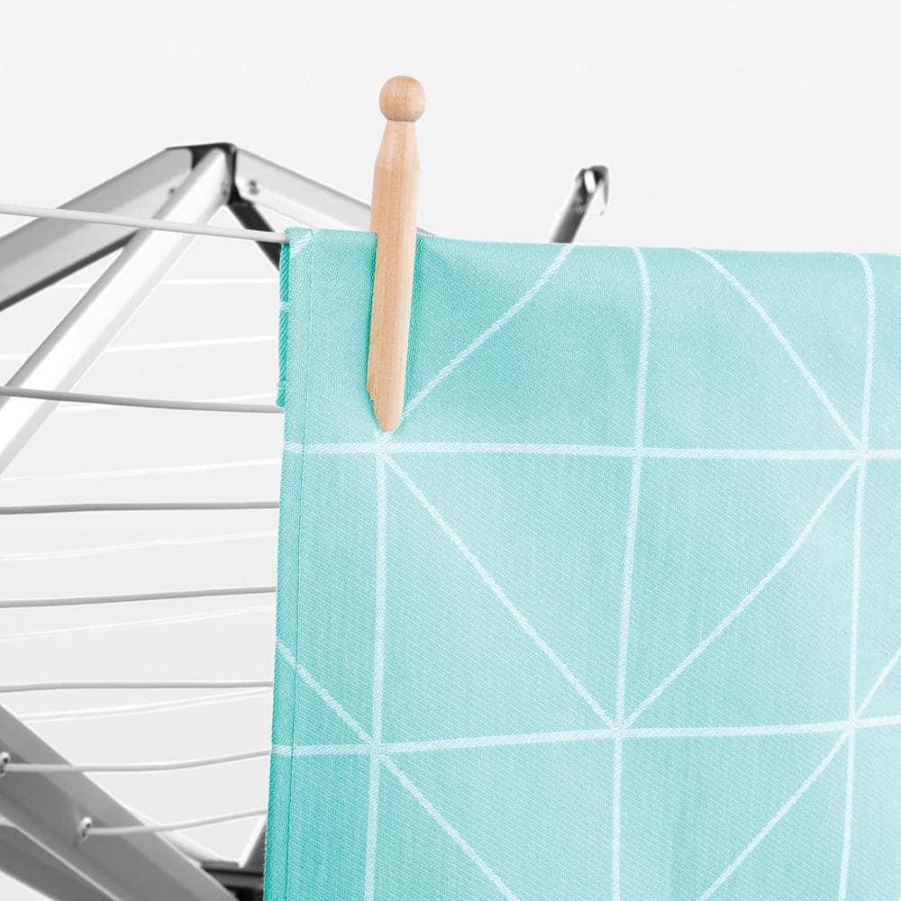 Brabantia Matt Steel Wall-Mounted Retractable Clothesline with Storage Box