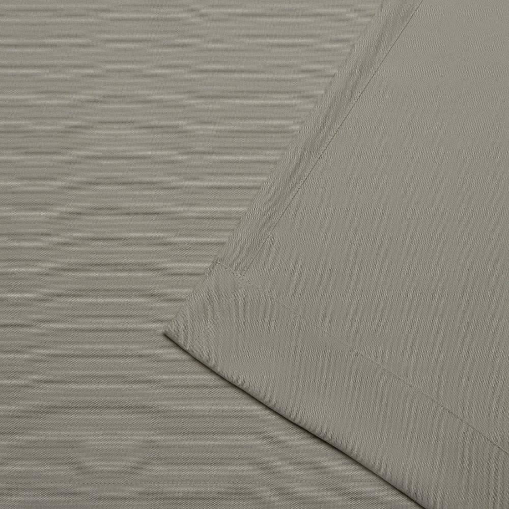 Set of 2 (96"x54") Indoor/Outdoor Solid Cabana Tab Top Window Curtain Panel Taupe - Exclusive Home