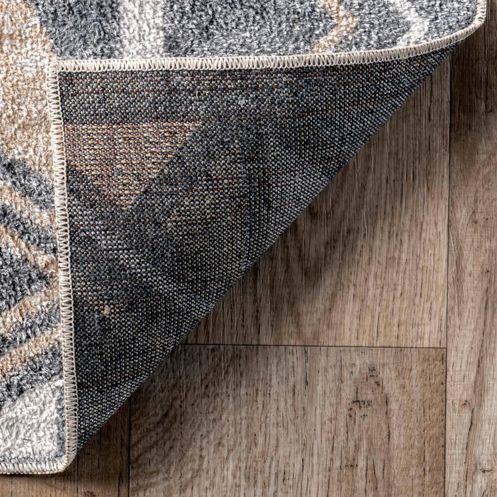 Nuloom Dolina Stripes Machine Washable Indoor Area Rug, 5' 3" x 8', Blue