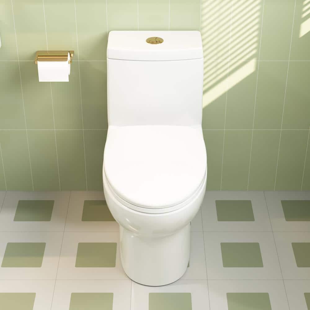 Ally Standard Bathroom Toielt, Modern Toilet with Comfort Chair Height Floor Mounted(Seat Included)