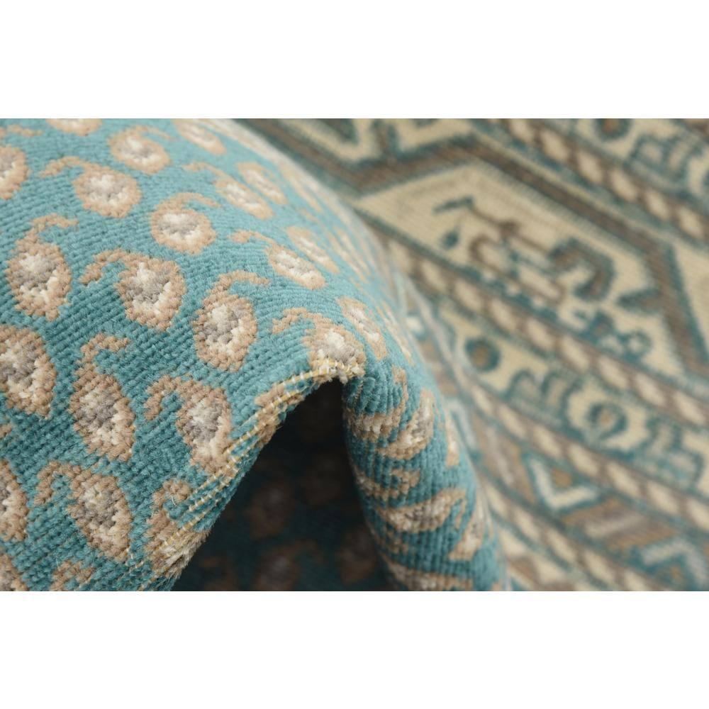 Williamsburg Allover Teal 6' 0 x 9' 0 Area Rug