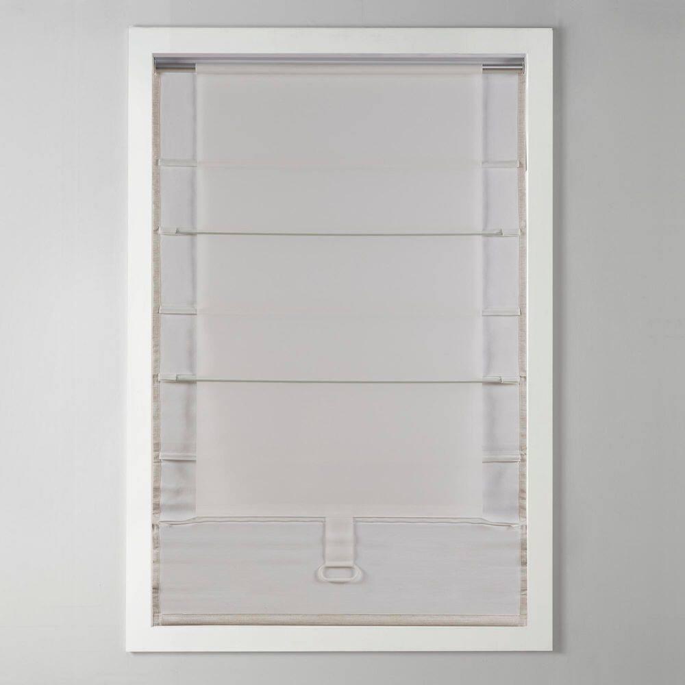 Galen Basketweave Cordless Room Darkening Roman Shade