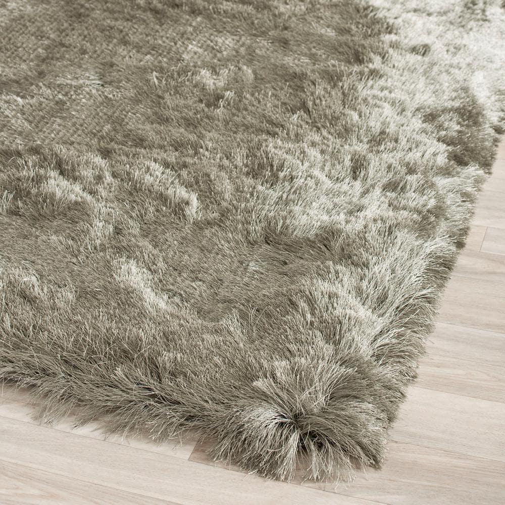 Shag SG511 Hand Tufted Area Rug - Titanium - 5'x5' - Safavieh.