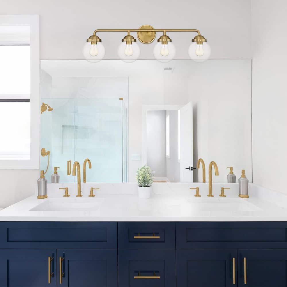 Designers Fountain - Four Light Bathroom Fixture - Knoll - Four Light Bath Bar