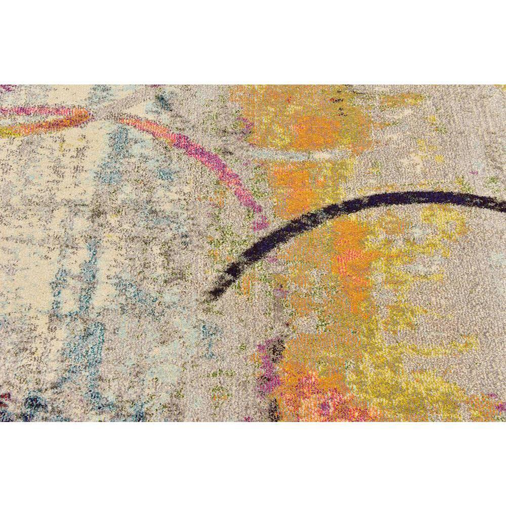 8' x 10' Vibrant Abstract Multi Synthetic Area Rug