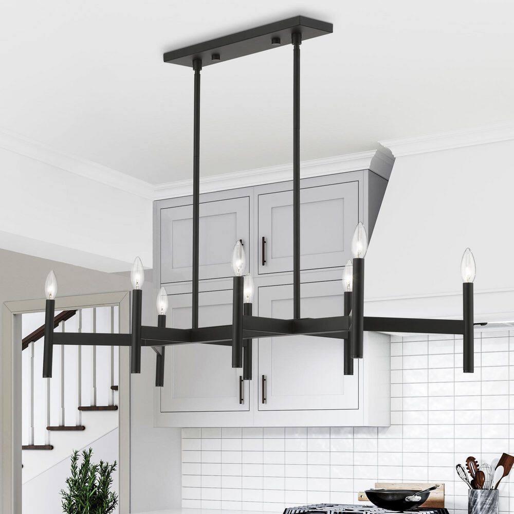 Livex Lighting Copenhagen 8 - Light Chandelier in  Black