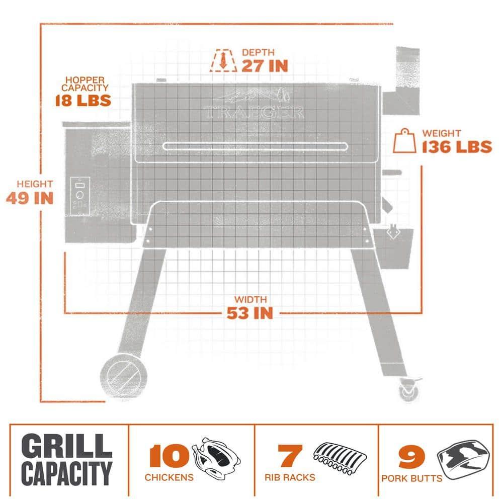 Traeger Pellet Grills Pro 34 Wood Pellet Grill and Smoker - Bronze