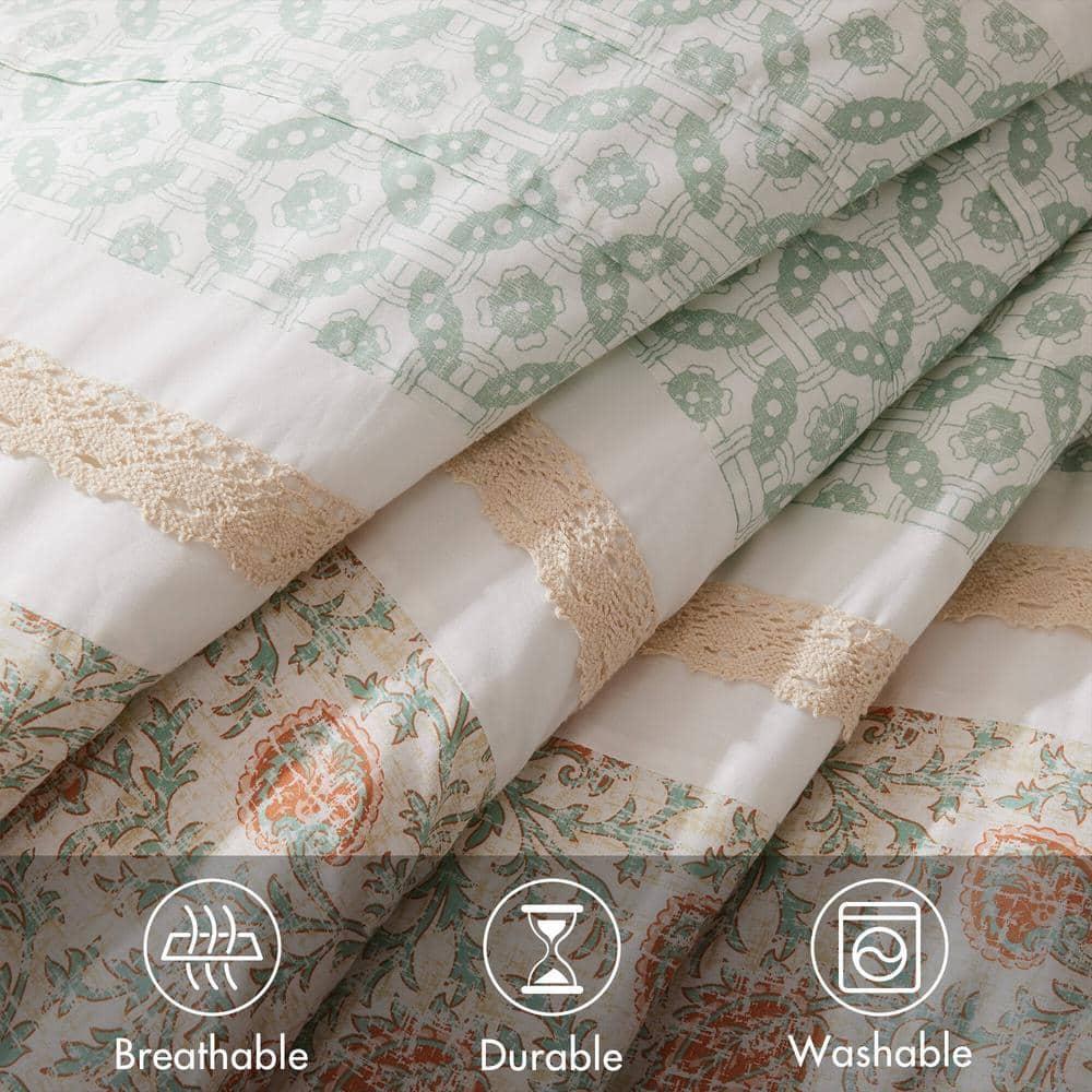 Madison Park Dawn 9 Piece Cotton Percale Comforter Set