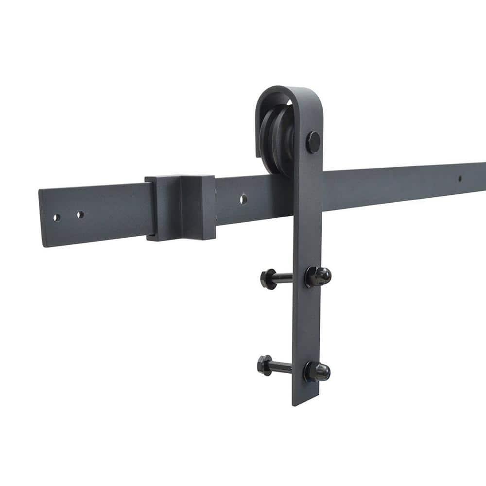 Calhome 84'' Solid Wood Paneled Painted with Installation Hardware Kit Barn Door