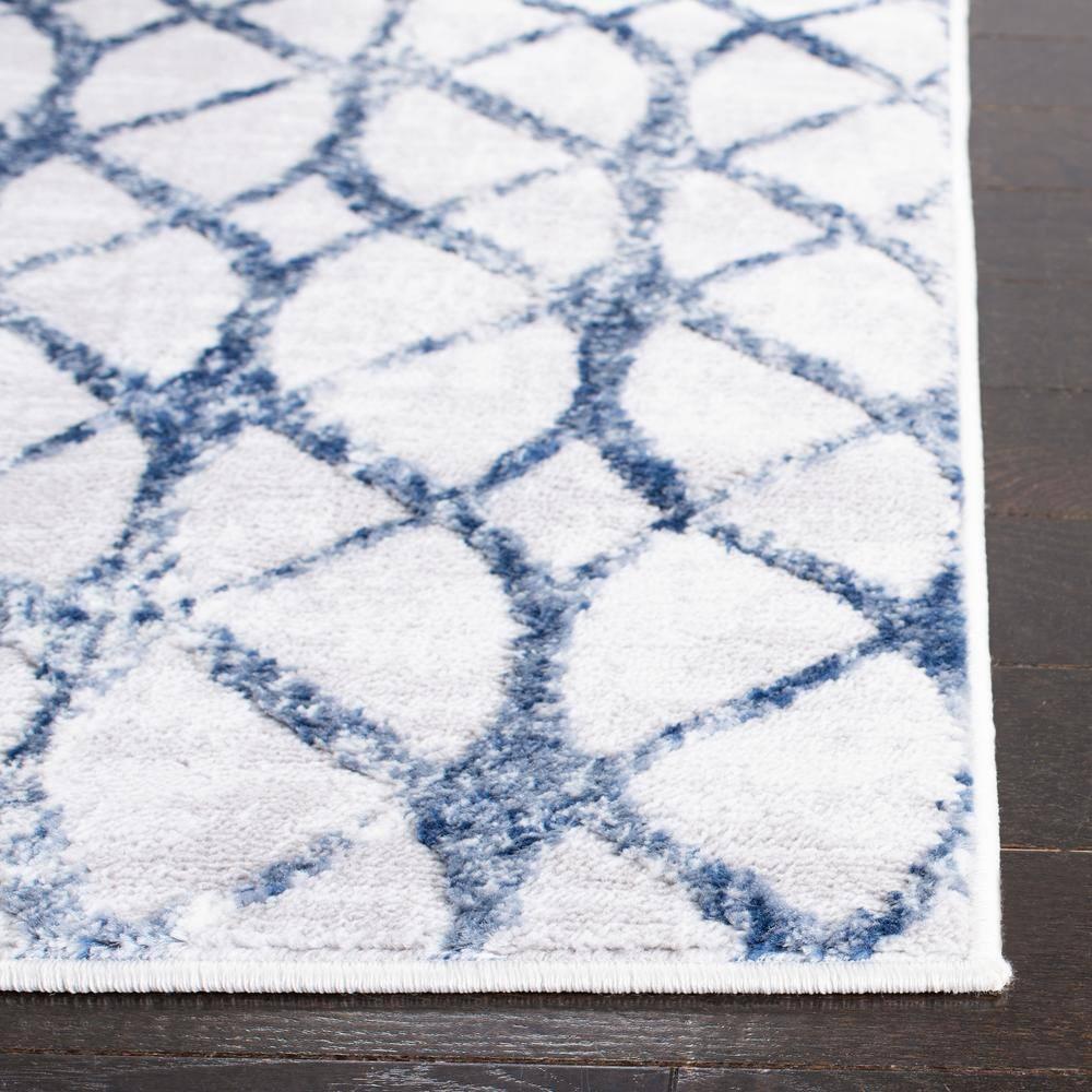 Amelia ALA792 Power Loomed Area Rug - Grey/Navy - 8'x10' - Safavieh.