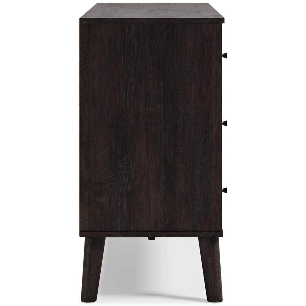 Signature Design by Ashley Contemporary Piperton Dresser, Two-tone Brown/Black