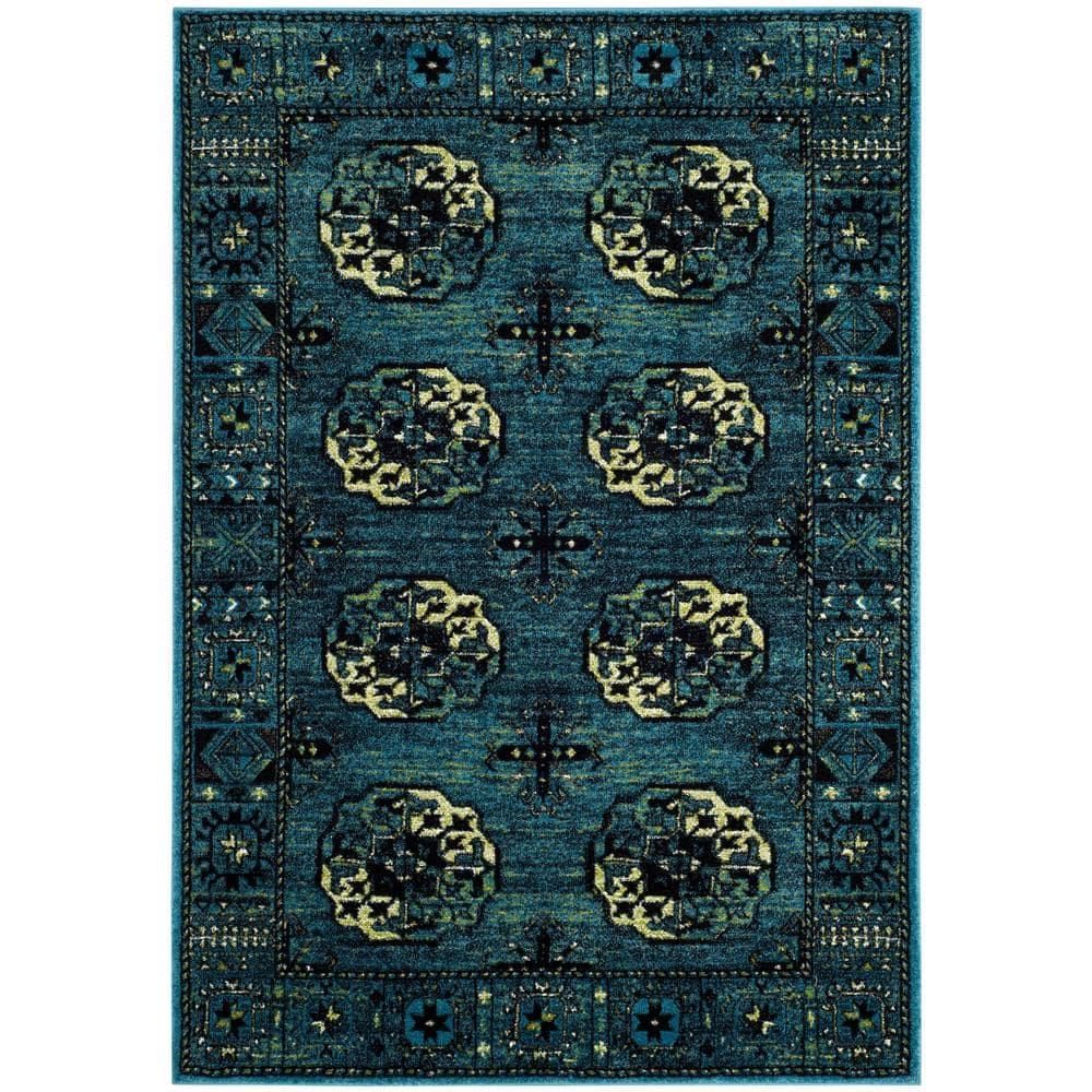 Vintage Hamadan VTH212 Power Loomed Indoor Area Rug - Blue/Multi - 5'3"x7'6" - Safavieh