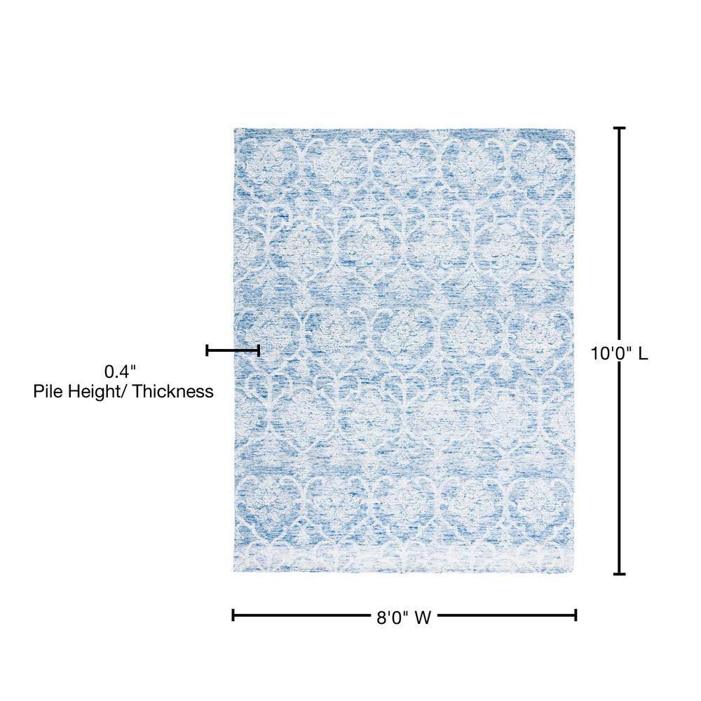 Metro MET996 Hand Tufted Indoor Area Rug - Blue/Ivory - 8'x10' - Safavieh