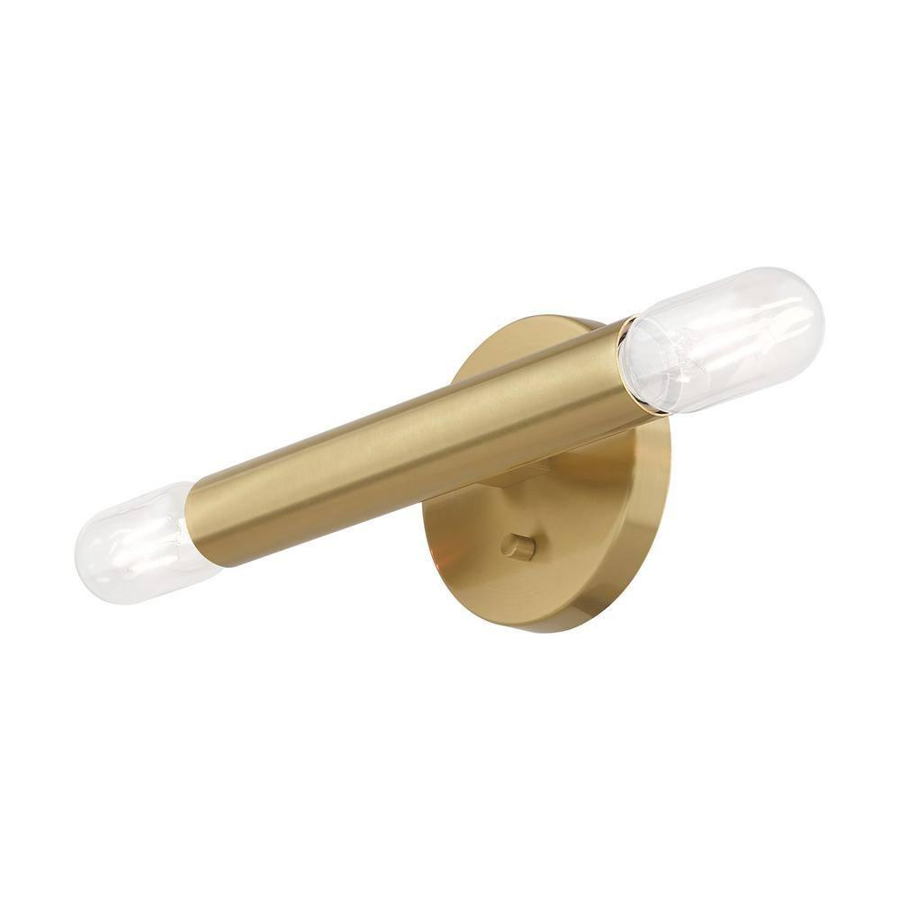 Livex Lighting Copenhagen 2 - Light Wall Light in  Satin Brass