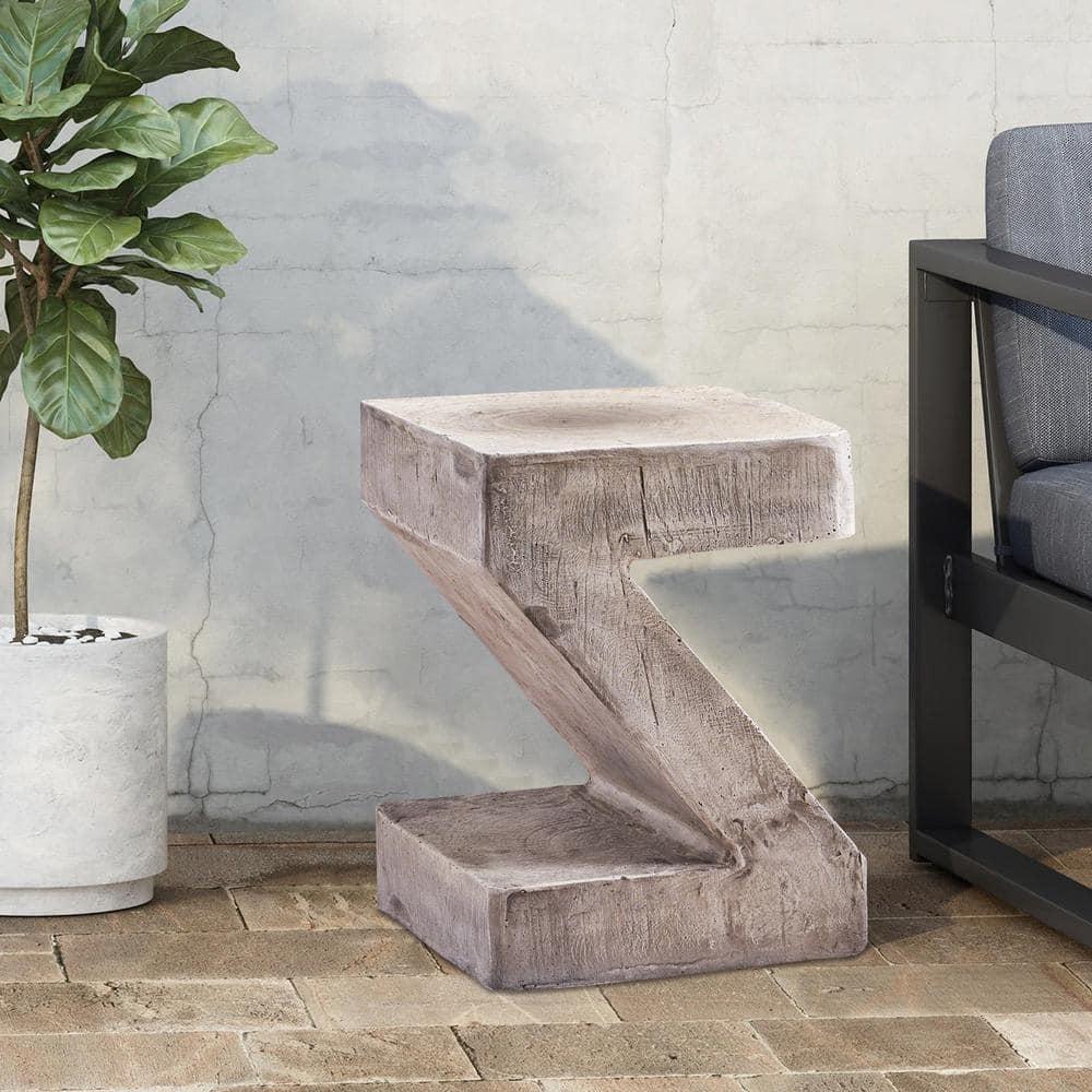 Millwood Pines Khadija Concrete Top End Table