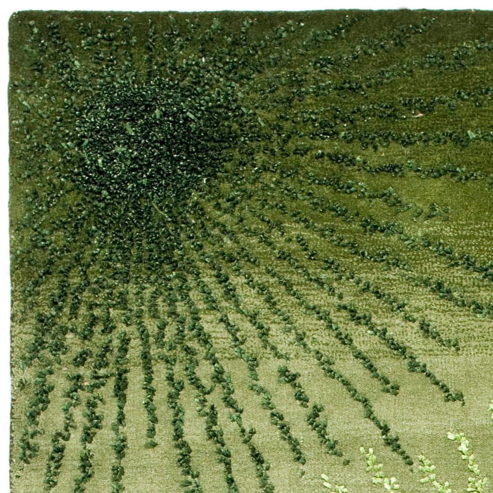 Soho SOH712 Hand Tufted Area Rug - Green/Multi - 3'6"x5'6" - Safavieh.