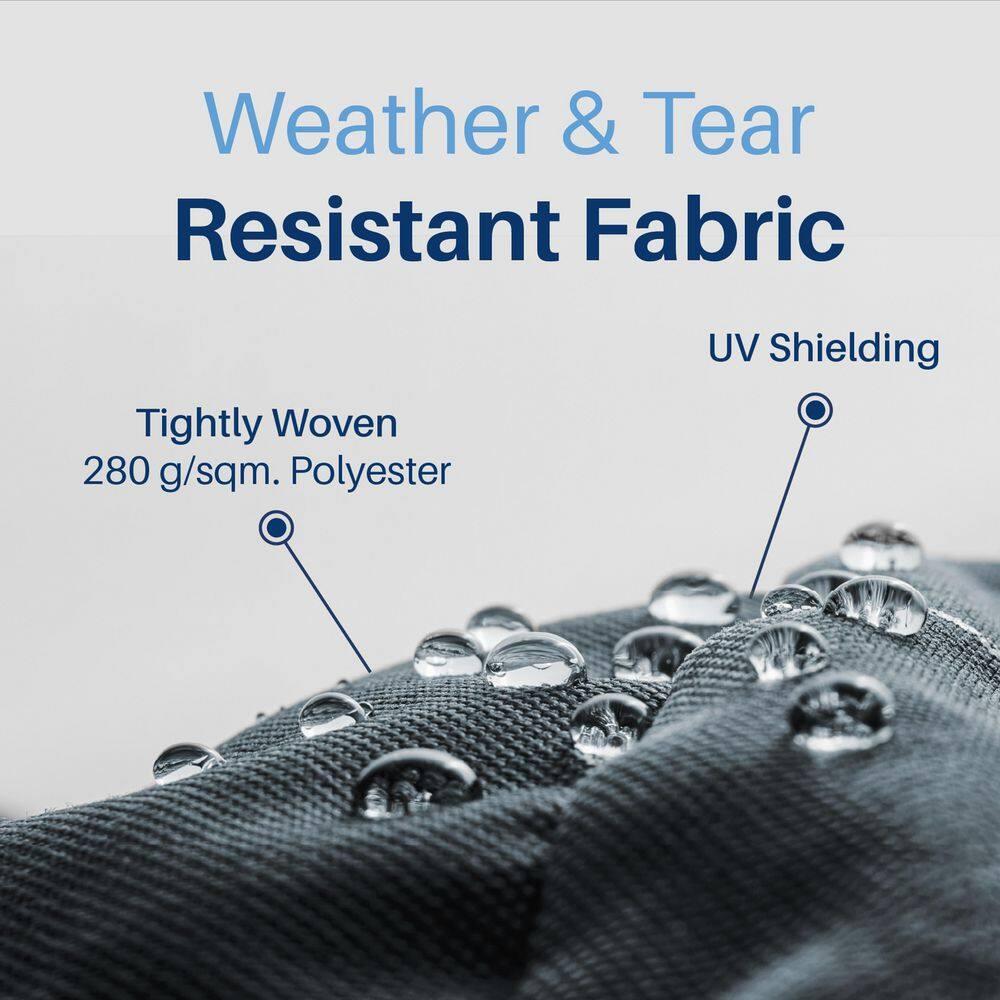 Retractable Home Patio Awning | Deck Canopy |UV Protection Sunshade | Manual Black Frame | Upgraded 2024