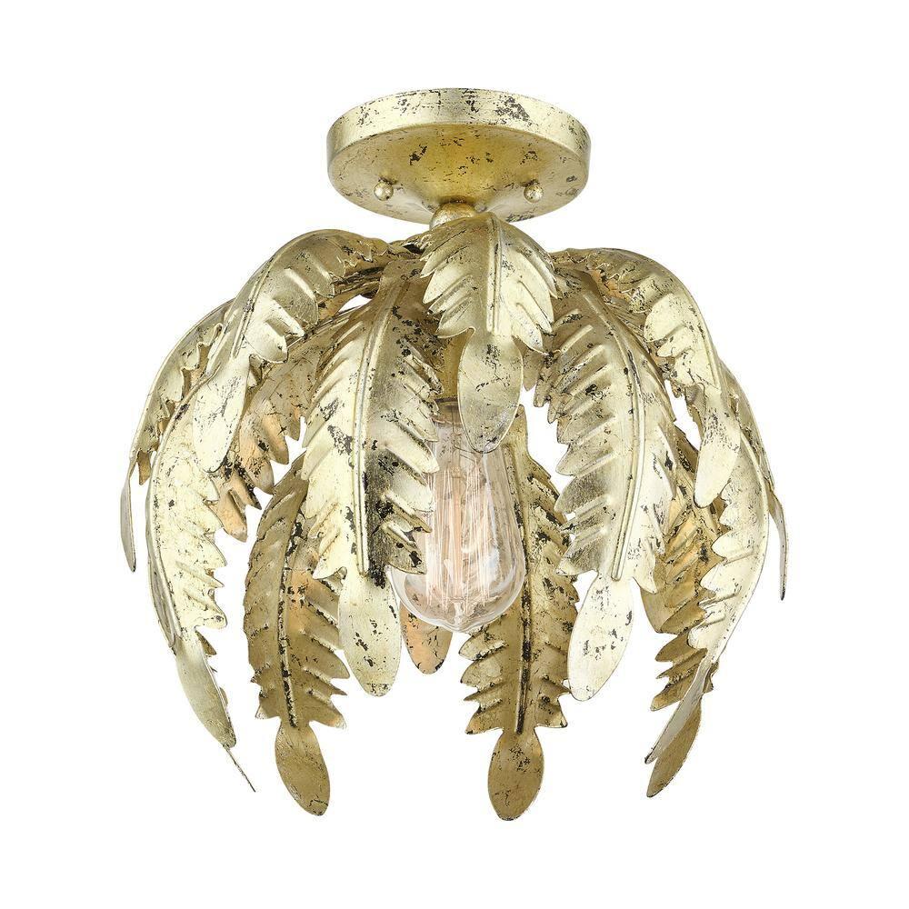 Livex Lighting - Acanthus - 1 Light Semi-Flush Mount in Coastal Style - 12.63