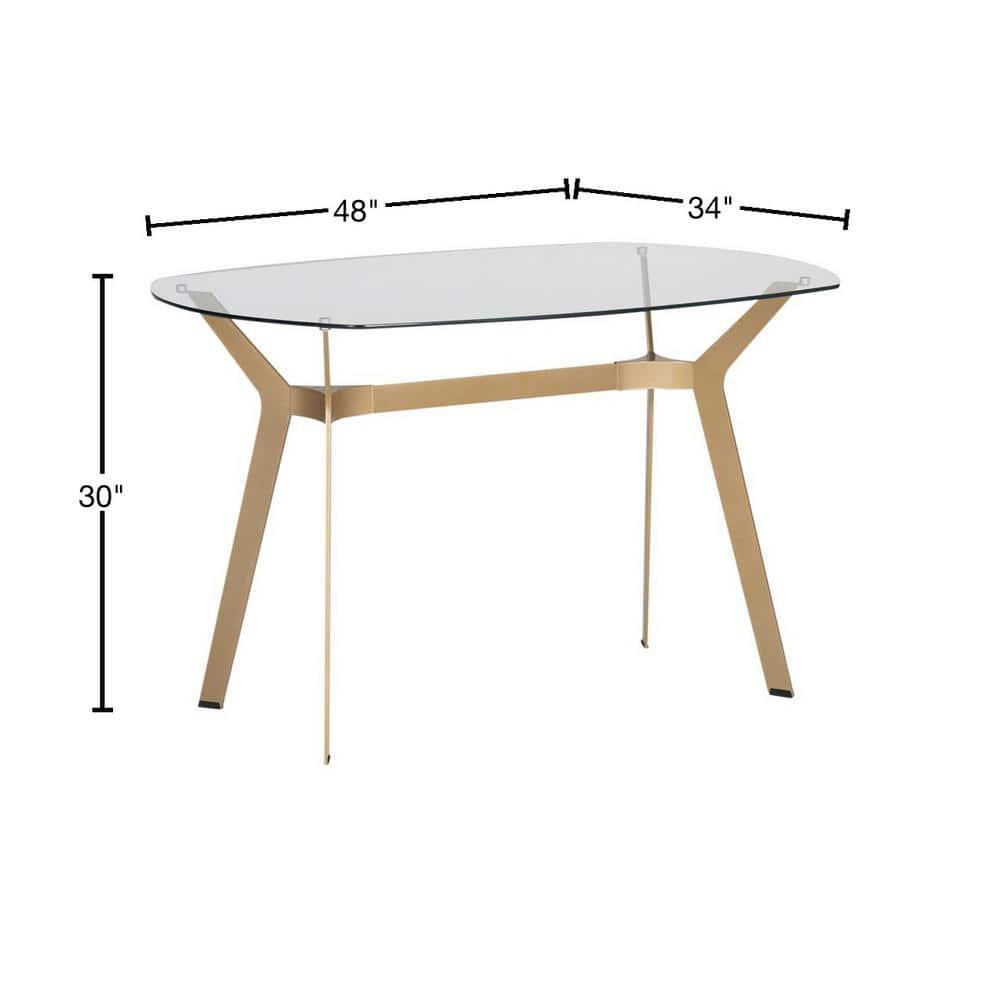 Fleischmanns Oval Glass Top Metal Base Writing Desk