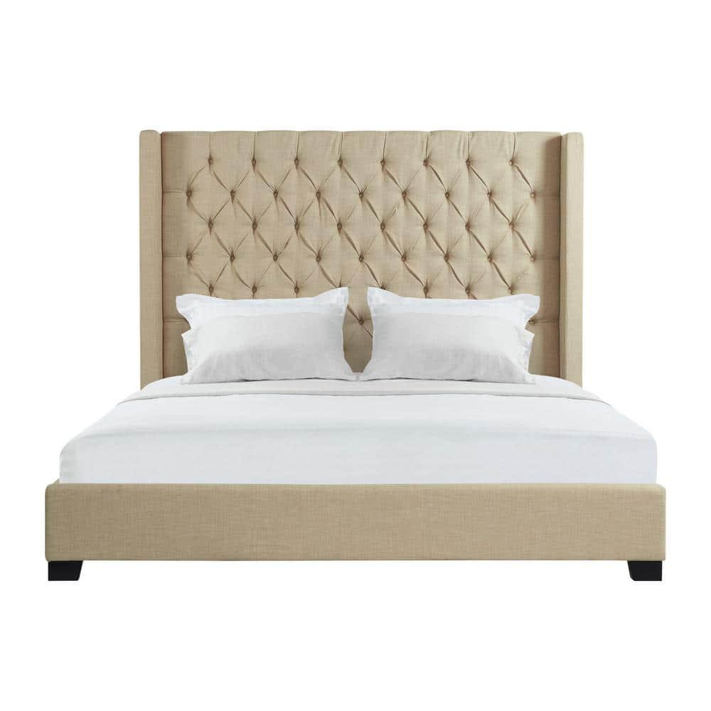 Arden Upholstered Wingback Bed