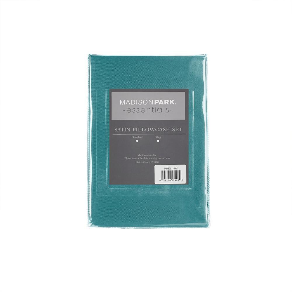 Madison Park Essentials Satin Luxury 2PC Pillowcases (Set of 2)