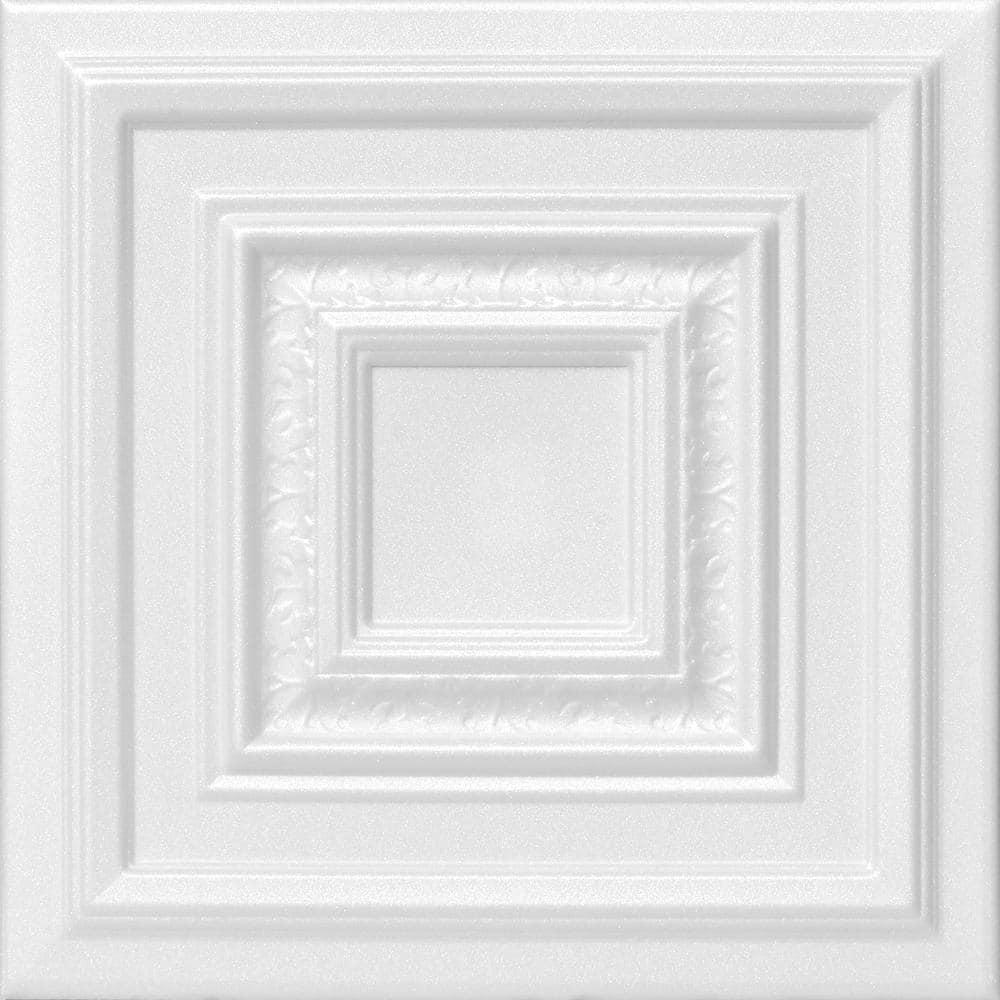 Chestnut Grove 1.6 ft. x 1.6 ft. Polystyrene Glue-up Ceiling Tile