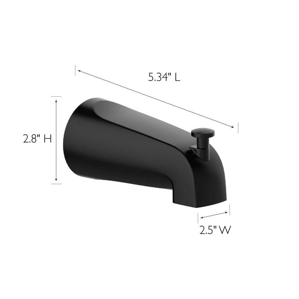 Design House 595629 Wall Mounted Tub Spout with Diverter
