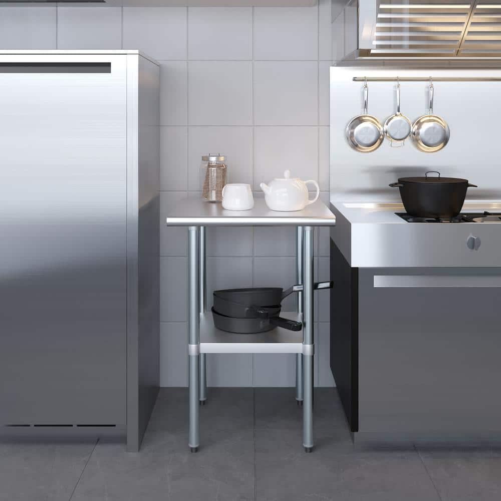 Amgood Stainless Steel Top Workbench
