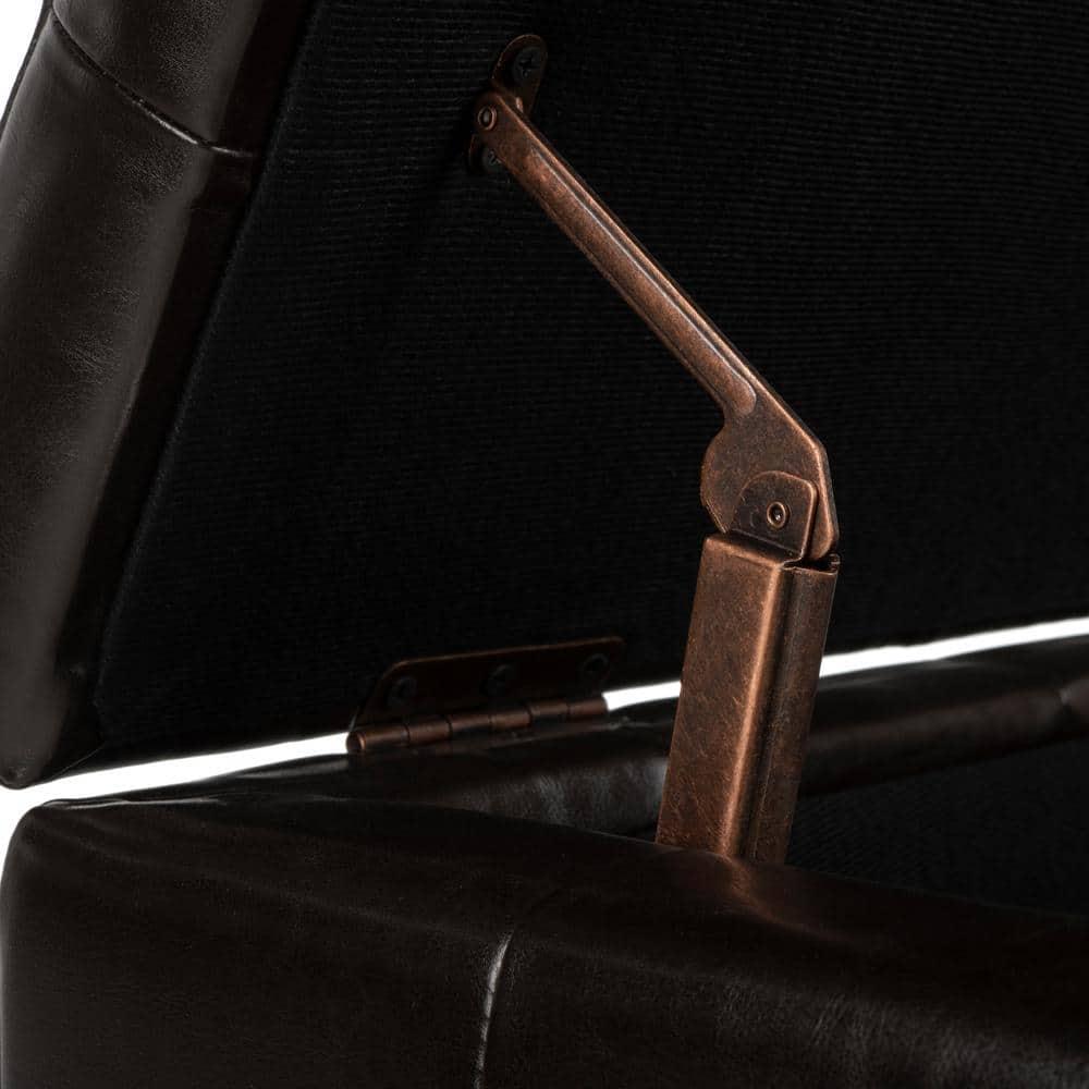 Small Manhattan Storage Bench - Brown - Safavieh