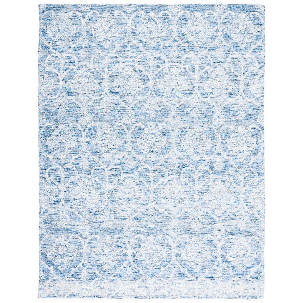 Metro MET996 Hand Tufted Indoor Area Rug - Blue/Ivory - 8'x10' - Safavieh