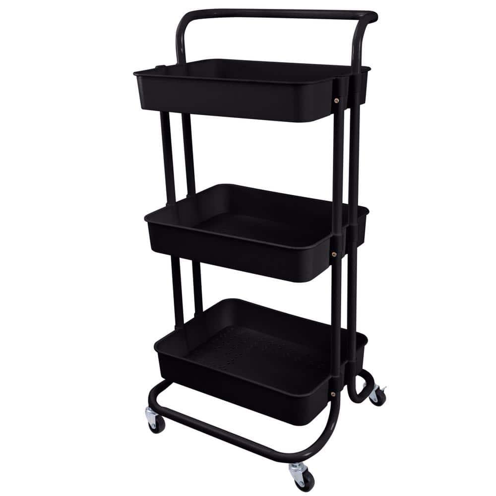 Organize It All 3 Tier Rolling Basket Cart