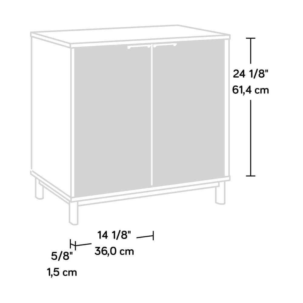 Sauder 24" Portage Park Bookcase Door Kit Kiln Acacia: Hidden Storage, Laminated Surface, MDF Frame
