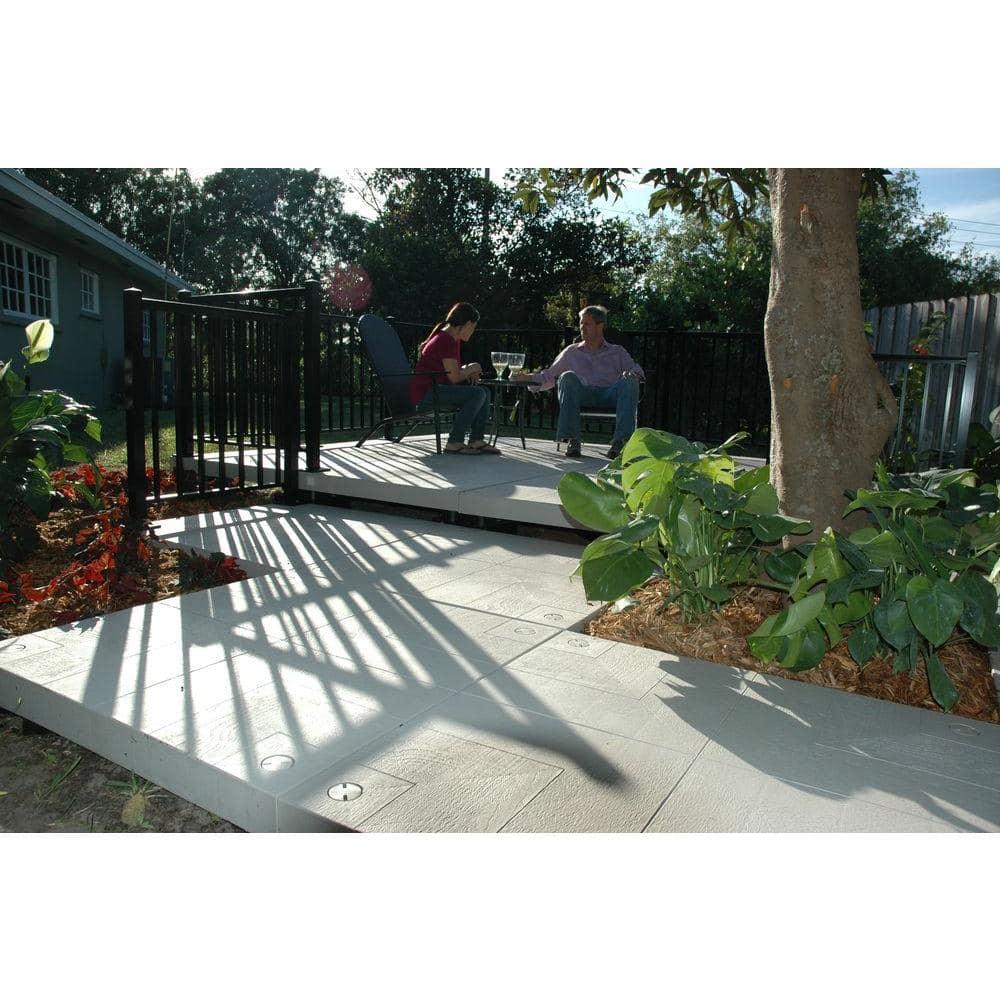 120'' x 120'' Composite Patio Deck Tile Starter Kit