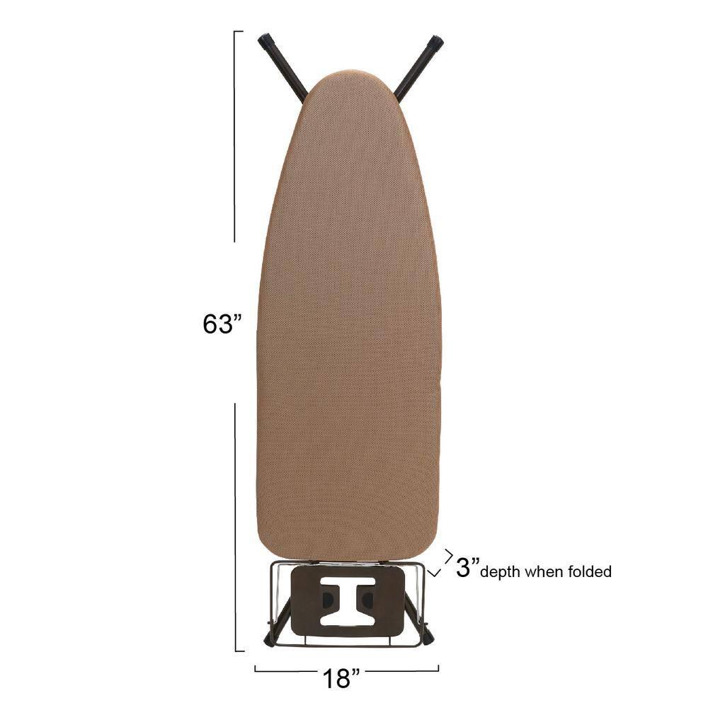 Household Essentials Mega Wide Top Ironing Board 4 Legs Antique Bronze Frame