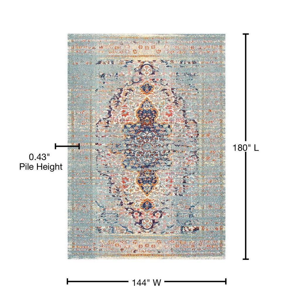 nuLOOM Sarita Distressed Persian Area Rug, 12' x 15', Gray