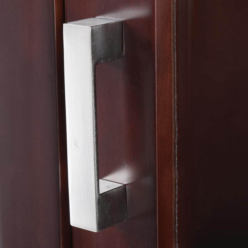 Wyndham Collection Sheffield Solid Wood Freestanding Linen Cabinet