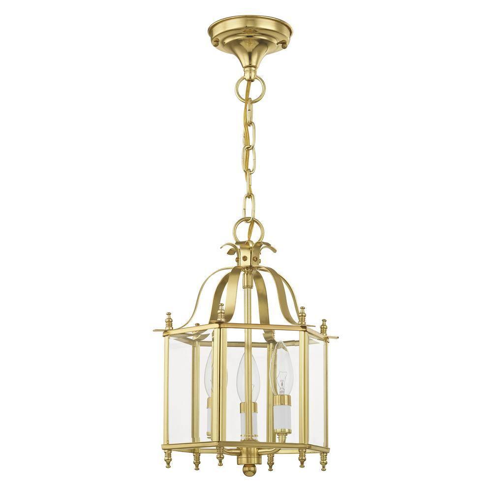 Livex Lighting Livingston 3 - Light Chandelier in  Polished Brass