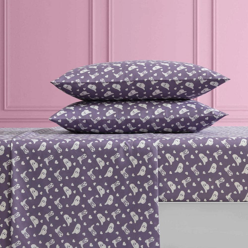Betsey Johnson Cowgirl Disco Purple Full Sheet Set