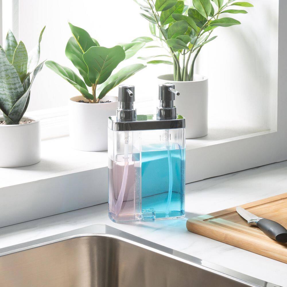 Kitchen Details Dual Pump Soap & Lotion Dispenser in Clear