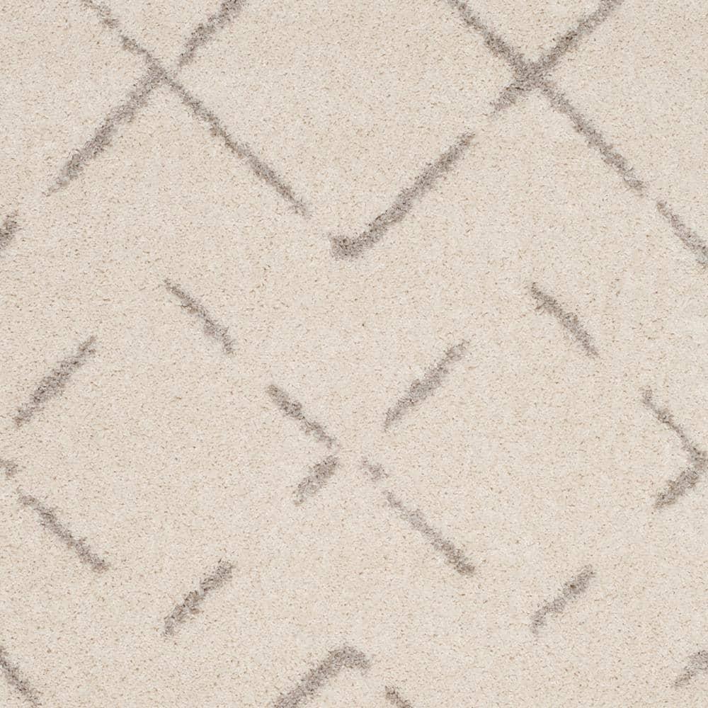 Arizona Shag ASG743 Power Loomed Indoor Area Rug - Ivory/Beige - 8'x10' - Safavieh