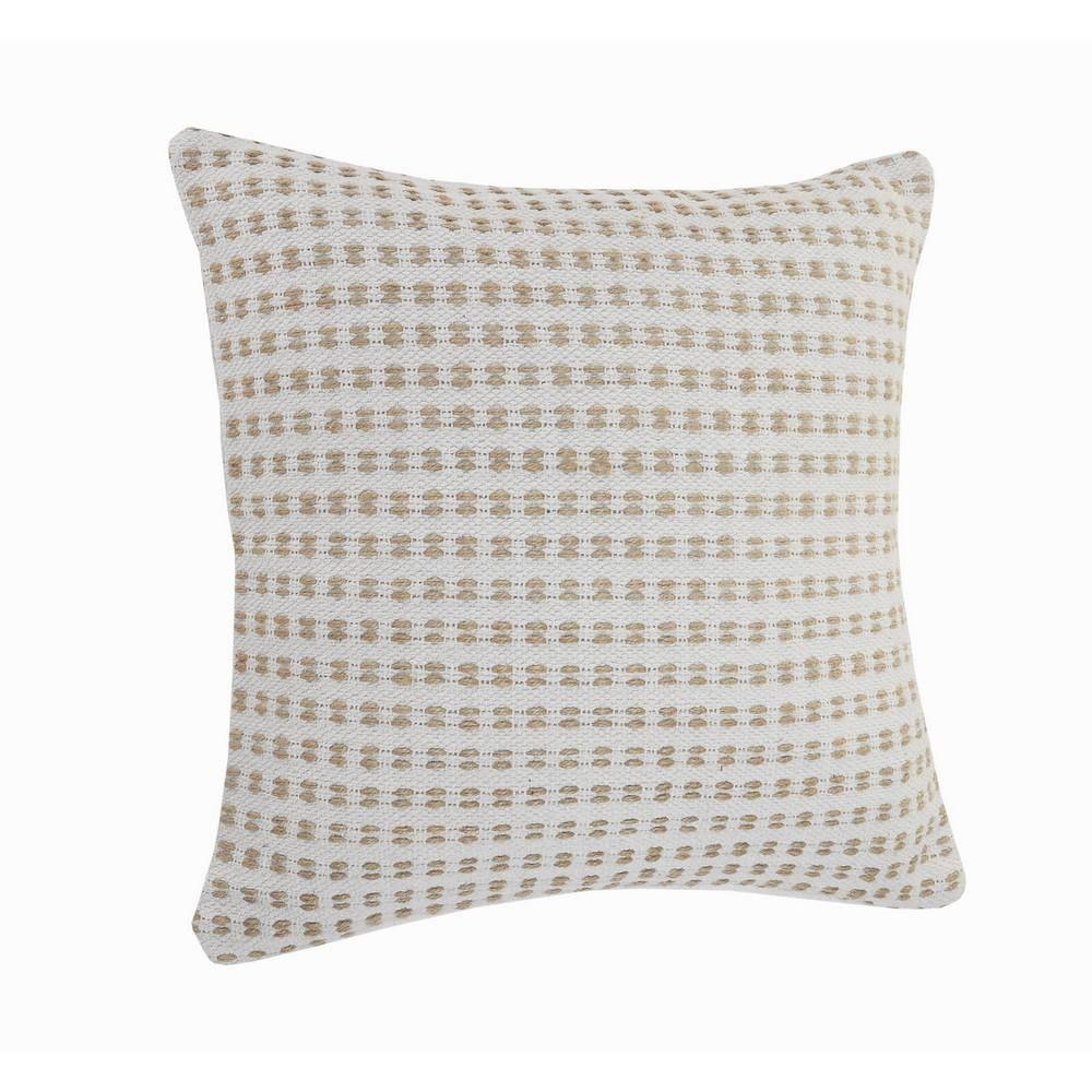 Willow Textured Cotton Throw Pillow